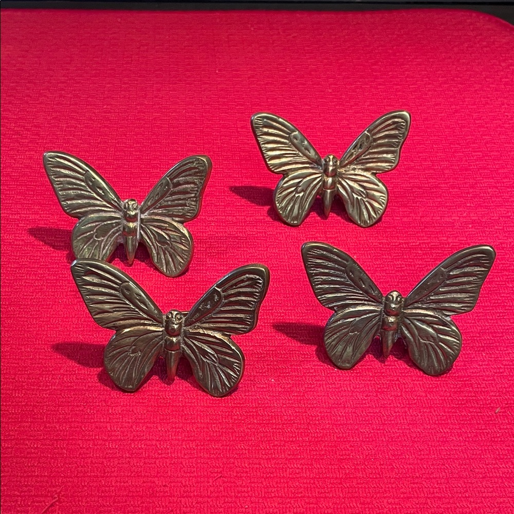 Elegant Butterfly Napkin Holders - Bronze Finish